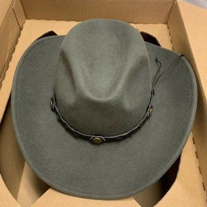 M&F Western Twister Ivory Shantung Punchy Hat Z145